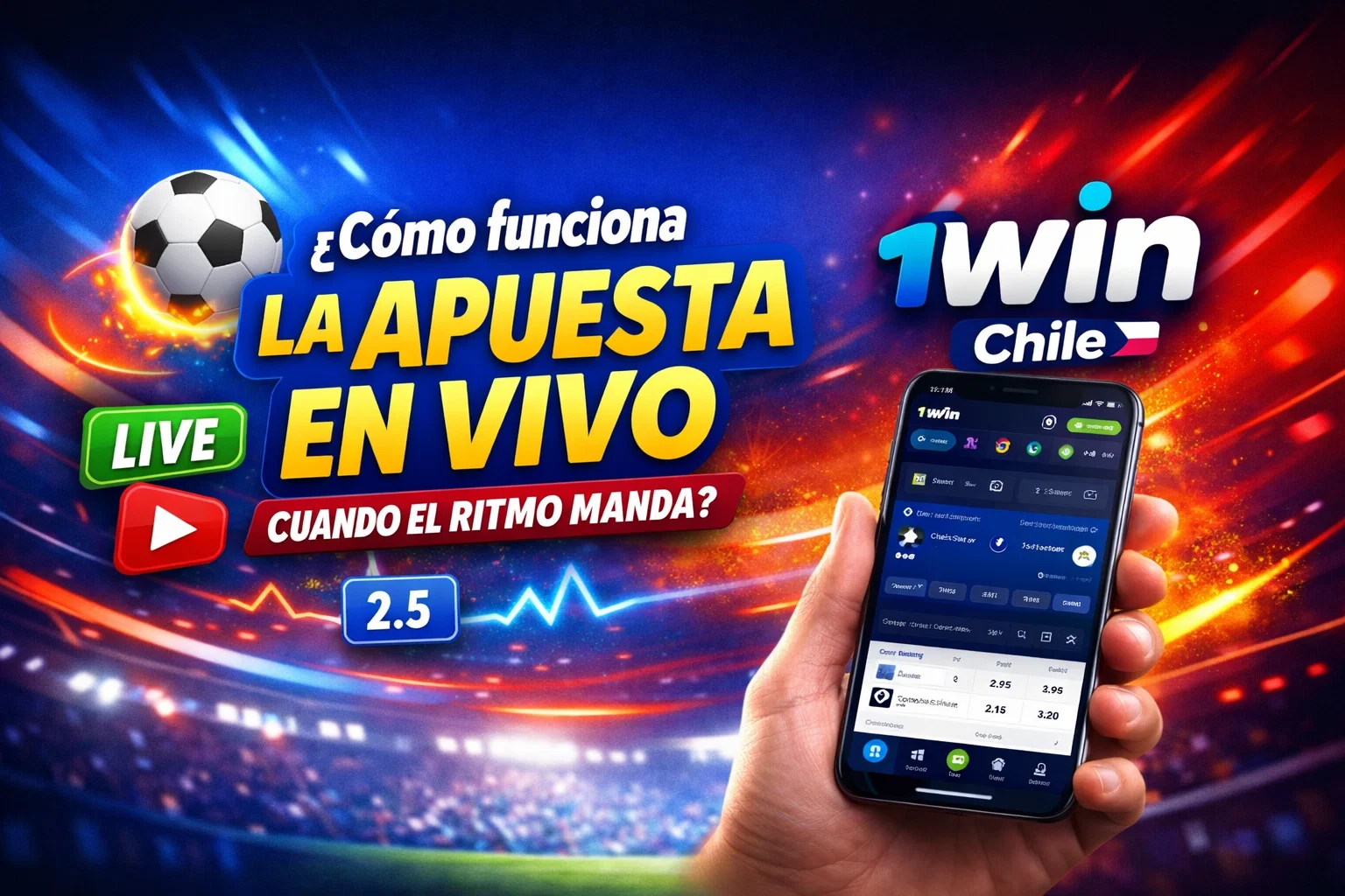 apuesta en vivo 1win Chile